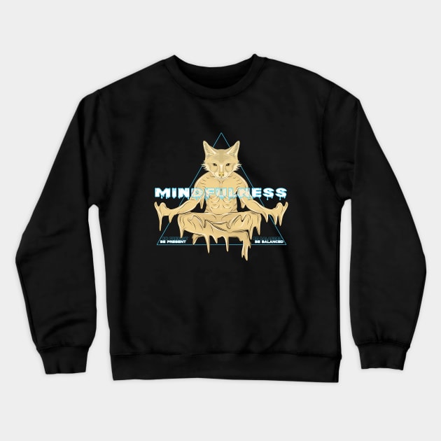 meditation coyote Crewneck Sweatshirt by dwalikur